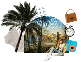 different retail shops and shopping areas at Trafford Centre