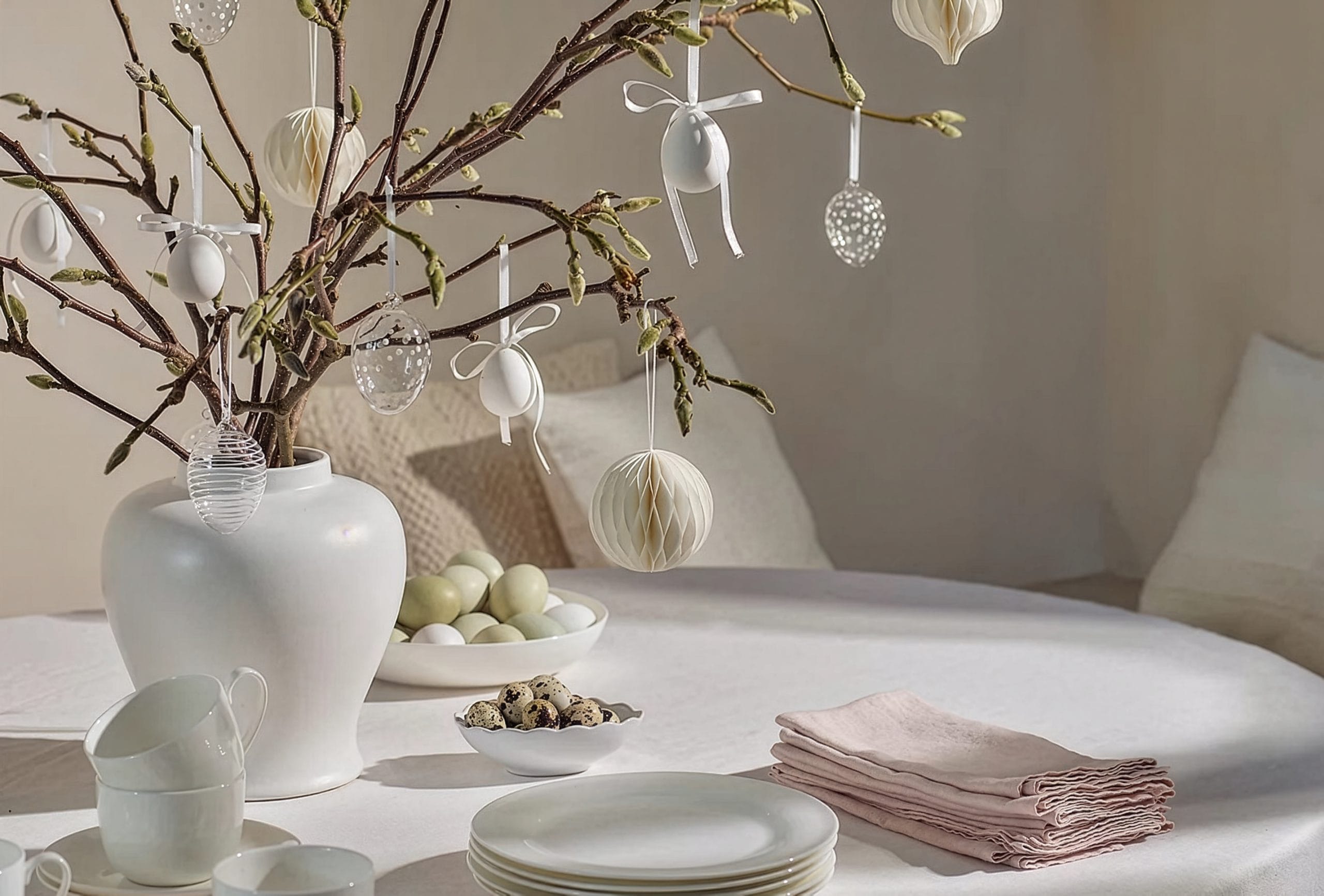 The White Company Eater egg decor