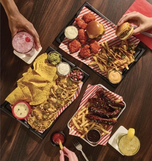 TGI Fridays match day menu