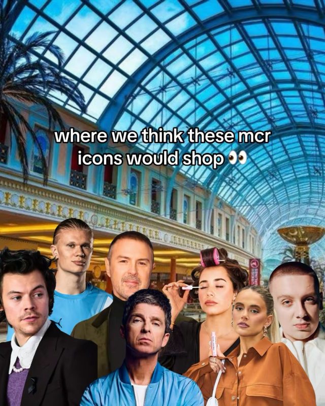 Where we think Manchester icons would shop at Trafford Centre 👀How accurate are we on these?#TraffordCentre #Manchester #manchestericons