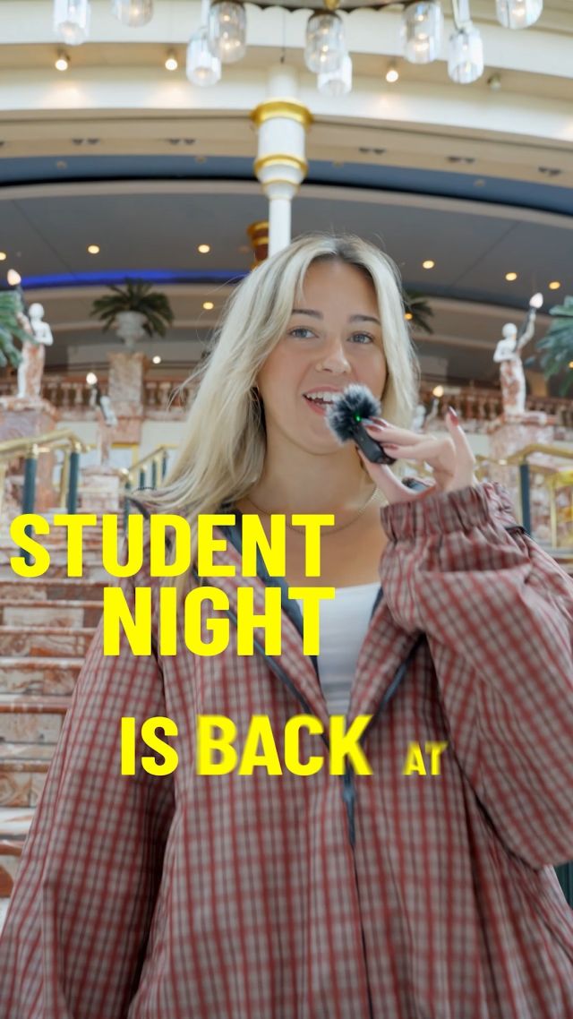 Student Night is BACK 🎓✨Body: Student Night is taking over Trafford Centre for one night only 👀Get ready for exclusive student discounts and offers across shopping, food and leisure, with plenty happening around the centre throughout the night.🛍️ Shop student offers from your favourite brands�🍔 Grab food with your mates�🎳 Make a night of it with our leisure spots�💸 Look out for exclusive offers throughout the centre📅 Thursday, 1 October 2026
⏰ 6pm-10pm
📍 Trafford Centre